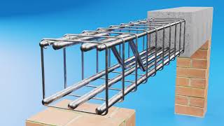 BEAM REINFORCEMENT DETAILS WITH HANGER BARS  ANCHOR BARS  STIRRUPS  ANIMATION VIDEO [upl. by Decato]