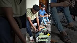 Window Type aircon Cleaning amp Repairfan capacitor replacement at Trece Cavite 09751238887 [upl. by Vachell]