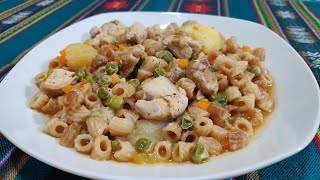 Guiso de Pollo con Fideos y Uchu [upl. by Nivrad]