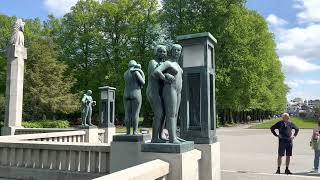 Frogner Park Oslo Norway فروګنر پارک اوسلو ناروی [upl. by Nyrrat]