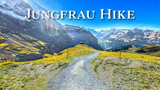 Hiking from Eigergletscher to Kleine Scheidegg 🇨🇭 Jungfrau Region 4K [upl. by Ardnaeed]