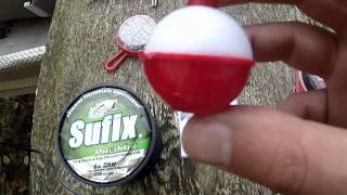 How to SetupRigTie a Fishing Bobber or Float  Quick and Easy  How to Fish from Shore part1 [upl. by Lambard480]