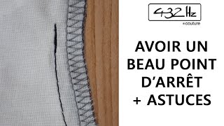 Tuto couture un beau point darrêt  Astuces [upl. by Ezeerb]