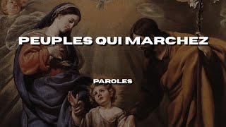 Ensemble Vocal lAlliance  Peuples qui marchez Paroles [upl. by Ainehta]