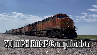 70 MPH BNSF ZTrainIntermodal Compilation [upl. by Meece]