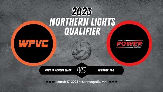 🟠⚫️ 2023 Northern Lights Qualifier—Game 3—WPVC 13 Armour Black vs KC Power 131 [upl. by Dennet267]