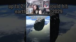 Moist Critical reacts to Apophis Asteroid moistcr1tikal penguinz0 asteroid space spacenews [upl. by Lrad]