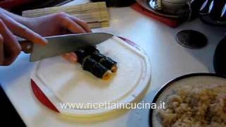 Ricettaincucinait Ricetta SUSHI  Videoricetta  Preparazione parte 22 [upl. by Aidahs]