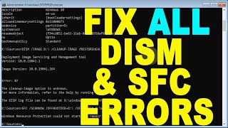 DISM CleanupImage RestoreHealth amp SFC ScanNow not Working Windows 10 8 amp 7  Fix All Errors [upl. by Blynn]