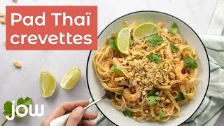 Recette de pad thaï crevettes [upl. by Elreath]