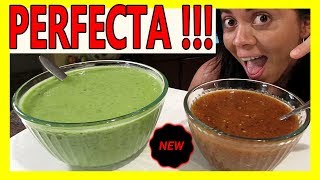 SALSAS PARA TACOS 🌮 SALSA VERDE 🥑 SALSA ROJA 💖 [upl. by O'Connell256]