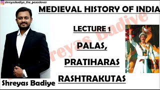 Palas Pratiharas Rashtrakutas  Medieval History of India [upl. by Naerad]