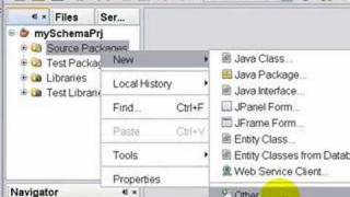 99 Sec Opening a Sample XML Schema in NetBeans [upl. by Rolf]