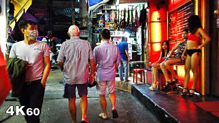 Bangkok Night Walk around Patpong amp Silom Road 4K [upl. by Pier]