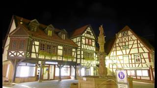 ErbachMichelstadt HD Eine Fachwerktour bei Nacht durch die historische Altstadt [upl. by Noslien428]