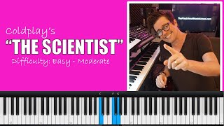 How to play quotThe Scientistquot by Coldplay  Easy Piano Tutorial [upl. by Aisauqal]