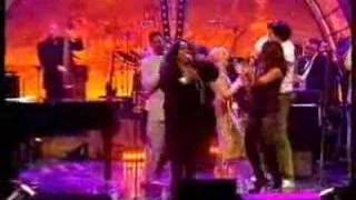 Ruby Turner Jools Holland and others  TV Clip  quotUp Above My Headquot [upl. by Reprah]