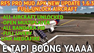 RFS PRO MUD APK 163 FULL UNLOCKED AIRCRAFT TAPI BOONG YAAA [upl. by Giuseppe]