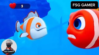 Fishdomdom Ads new trailer 54 update Gameplay hungry fish video [upl. by Lowery]