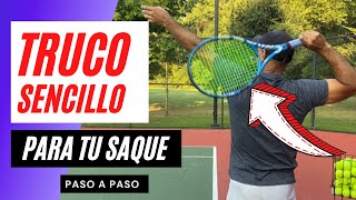 Con este TRUCO tu SAQUE podria ser más FUIDO y CONSISTENTE Mejora tu Saque de Tenis [upl. by Guenevere]