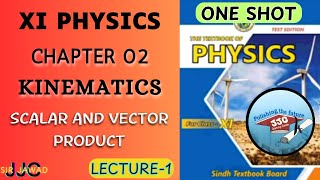 XIPHYSICS CH 02 KINEMATICS SCALAR PRODUCT AND VECTOR PRODUCT COMPLETE LECTURE01 2024 [upl. by Russo]