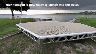 CanadaDocks™ Hexagon Floating Dock Kit [upl. by Niwled]