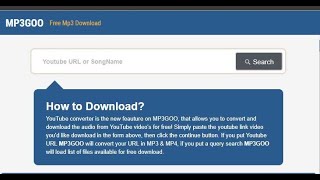 How to Download in Mp3goo Step by Step The best Mp3 Search Engine [upl. by Charla]