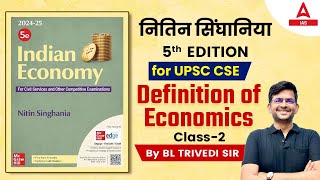 Indian Economy By Nitin Singhania  Definition of economics  Class 2  By BL Trivedi Sir [upl. by Castro]