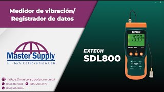 Extech SDL800 Medidor de vibracionesregistrador de datos [upl. by Aikkan]