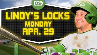 MLB Picks for EVERY Game Monday 429  Best MLB Bets amp Predictions  Lindys Locks 29 [upl. by Elnar]