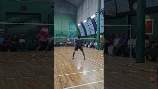 backhand Powersmash 🔥😱 shorts badminton [upl. by Currie]