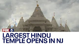 Largest Hindu temple outside India opens in NJ [upl. by Figueroa826]