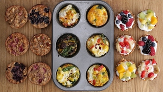 Three Healthy Breakfasts In A Muffin Tin [upl. by Illak788]