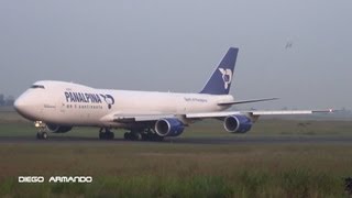 Boeing 7478F Panalpina Atlas Air Despegue del Aeropuerto Internacional Guadalajara [upl. by Essex90]