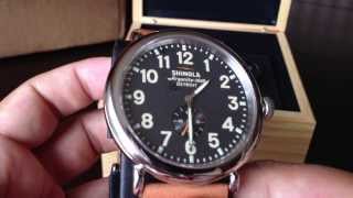 Shinola Runwell 47mm Limited Edition Watch Review [upl. by Gildus950]