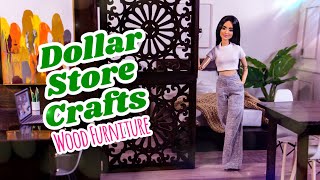 Let’s Make Wood Furniture for Our Dolls Using Items From the Dollar Store [upl. by Rabah683]