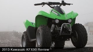 MotoUSA 2013 Kids ATV Shootout  Kawasaki KFX90 [upl. by Iphigeniah251]