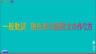 中学英語のやり直し 一般動詞 現在形の疑問文 [upl. by Fulvi]