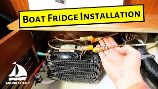 Isotherm Fridge  Step by Step Installation  ⛵ Sailing Britaly ⛵ Boat Work [upl. by Yttam725]