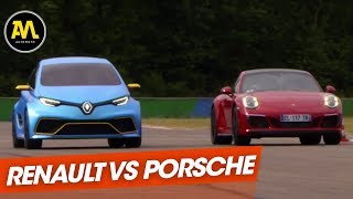 Renault Zoé ESport Concept VS Porsche 911 Carrera GTS [upl. by Ansell491]