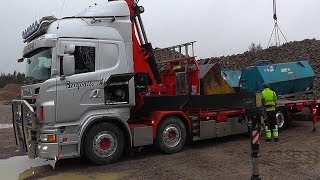 Scania R560 8x2 \8 Sound With Fassi F950 Crane [upl. by Niran]