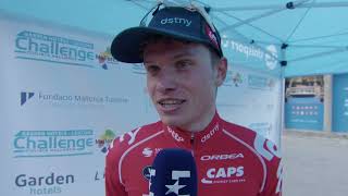 Lennert Van Eetvelt  Interview at the finish  Trofeo Serra Tramuntana 2024 [upl. by Nnylatsyrc265]