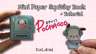 How to make paper Squishy book  pochacco play book  remake [upl. by Arocet]