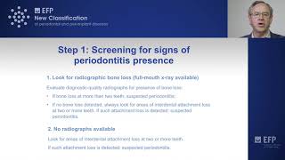 Staging amp grading a periodontitis case  step 1 screening for signs of periodontitis [upl. by Eikcuhc]