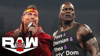 The Miz and RTruth argue with The Judgment Day Raw Day 1 highlights Jan 1 2024 [upl. by Markus]