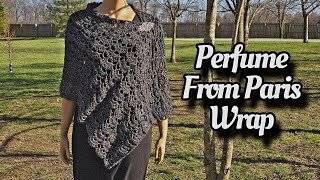 How To Crochet An Easy Wrap  Rectangle Shawl  Crochet Tutorial [upl. by Wendin]