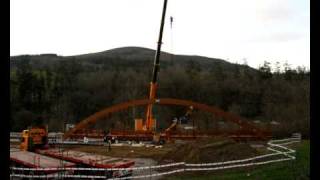 Montaje Puente de Madera en el Rio Asón [upl. by Mackay653]