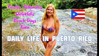 Daily Life in Western Puerto Rico Quenepas Fiestas Patronales Salto Atalaya Beach and More [upl. by Sajovich]