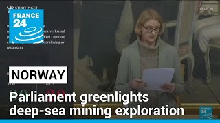 Norway greenlights deepsea mining exploration • FRANCE 24 English [upl. by Bushore]