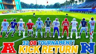 32 TEAM QB KICK RETURN TOURNAMENT Who Will Win It All [upl. by Artima742]